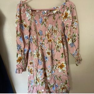 Floral pink dress with original tags